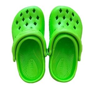 NWOT NothinZ unisex green closed-toe slip-on waterproof outdoor clogs shoes